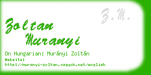 zoltan muranyi business card